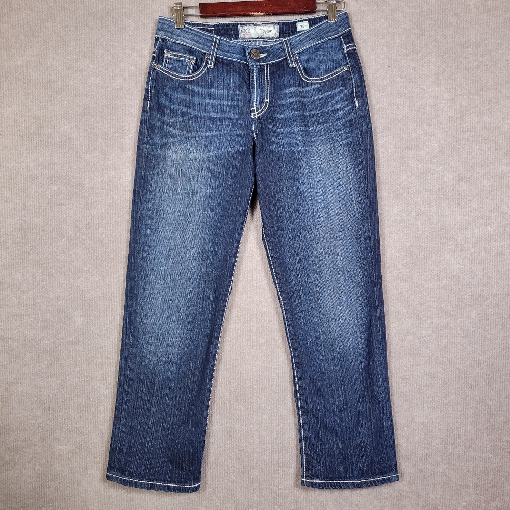 BUCKLE BKE Jeans Womens 27 Taylor Cropped Blue Designer Denim